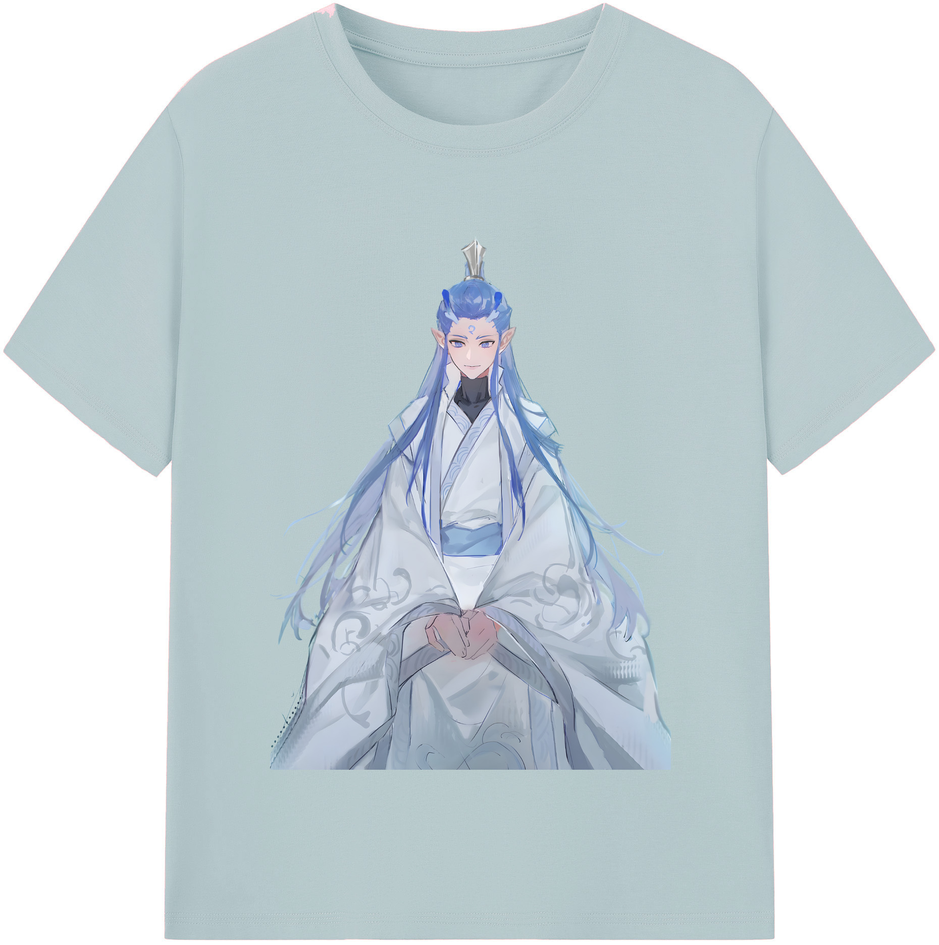 （画像用） Ne Zha 2 ナタ 魔童の大暴れ 綿100％半袖Tシャツ（フロントプリント）